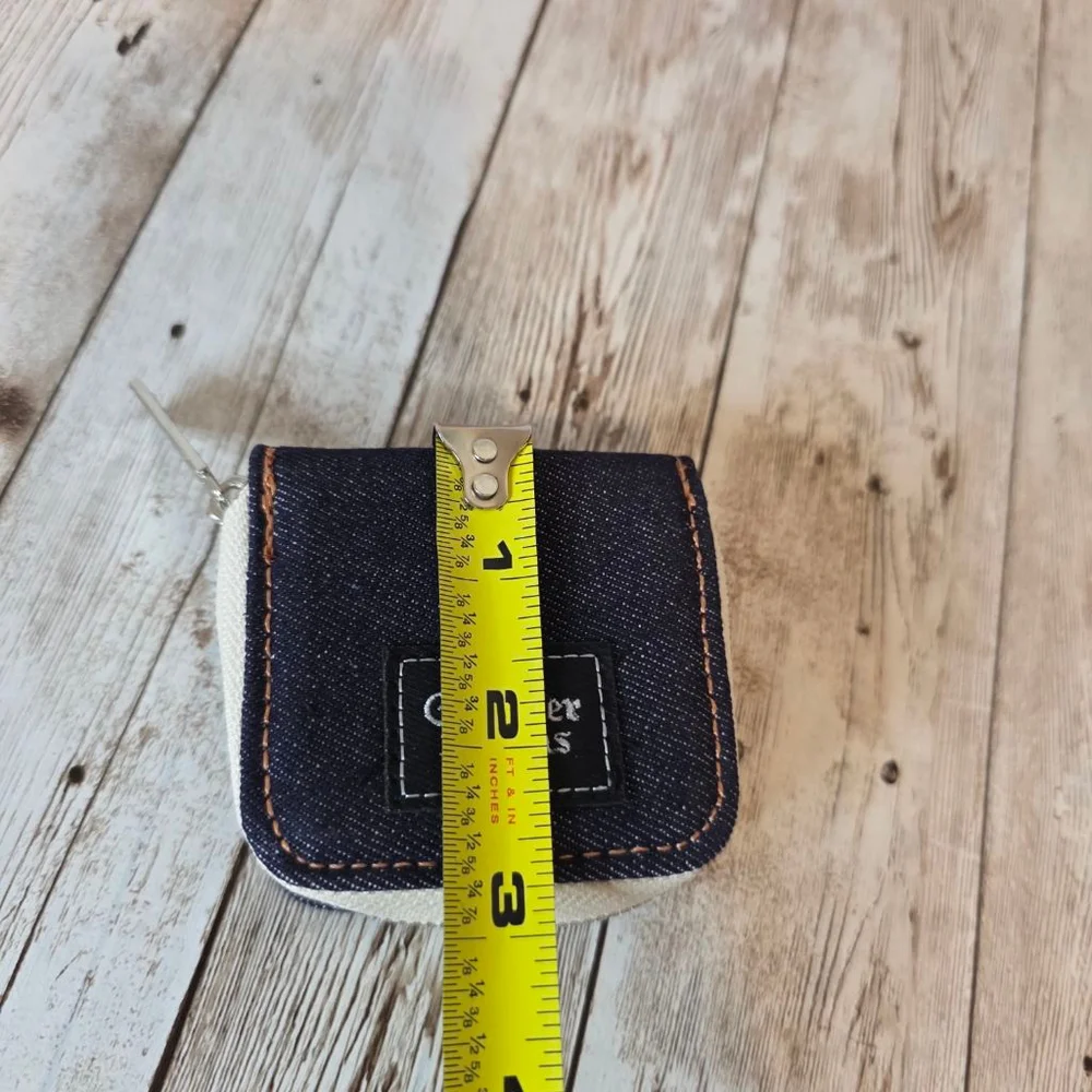 Jean Paul Gaultier Blue Denim Coin Purse Pouch